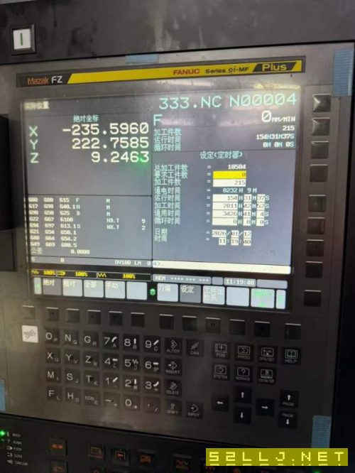 2022年7月马扎克VCE430AL（1台）