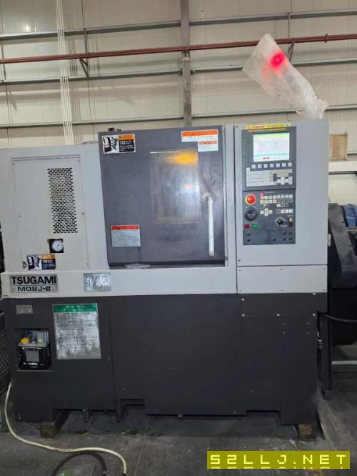 日本津上M08J-II数控车床,配8寸千岛液压卡盘加工直径.