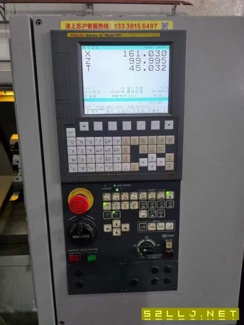 日本津上M08J-II数控车床,配8寸千岛液压卡盘加工直径.