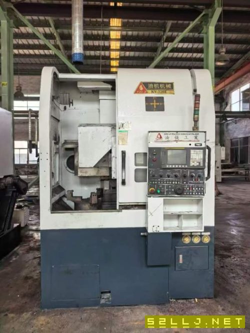台湾油机KV-320E数控立车带Y轴，旋转径：600mm切削直.
