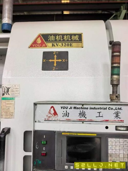 台湾油机KV-320E数控立车带Y轴,旋转径:600mm切削直.