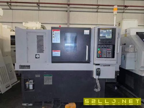 日本津上M08JL5-II数控车床，配8寸千岛液压卡盘加工直.