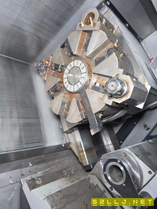 日本津上M08JL5-II数控车床，配8寸千岛液压卡盘加工直.