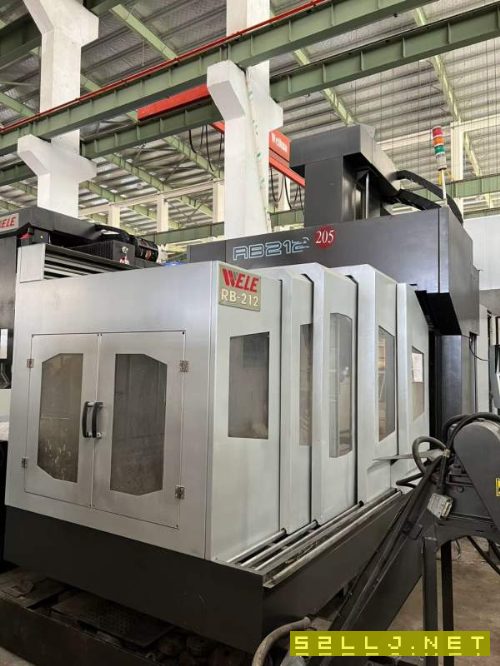 台湾威力212龙门加工中心同款两台发那科18i-MB系统工.