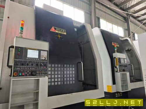 台湾油机KV-600AL数控立车，3台，发那科TF系统，6工位.