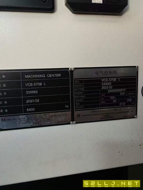 马扎克VCE570BL立式加工中心，发那科系统，配BBT40主.