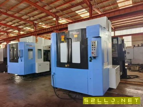 韩国原装斗山HM500双工位卧加，同款2台，FANUC31i系统.