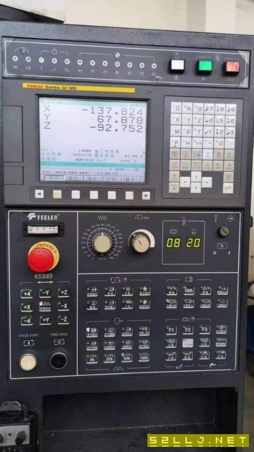 台湾友佳FVP-800A立式加工中心发那科MF系统一台、MD系.