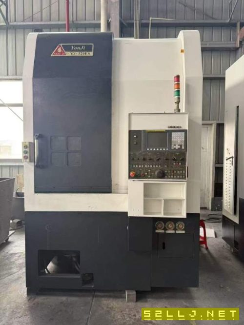 台湾油机KV-320ES数控立车带Y轴，旋转径：600mm切削直.