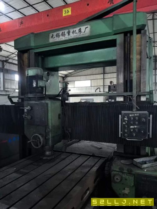 刚定一台无锡锡重，重型3014普通龙门铣，工作台3000x1.