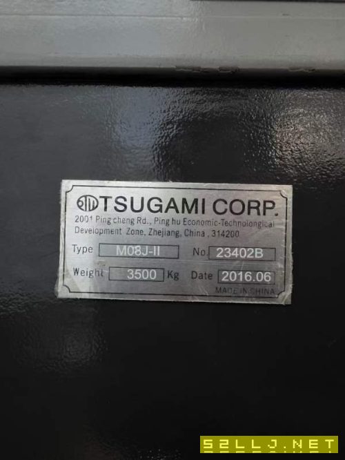 同款两台，日本津上M08J-II数控车床，配8寸液压卡盘加.