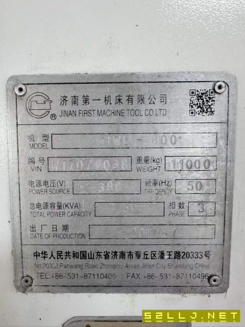 二手济南一机JIWL-800数控轮毂车床参数如下：型号：JI.