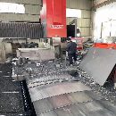 台湾轴兴2X4米龙门加工中心，主轴中心出水，三轴光栅.