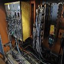 亚威vp1050加工中心，发那科o-m系统，三轴线轨，bt40.