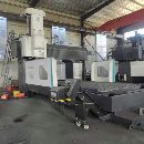 力冈4025数控龙门铣，BT50齿轮头，发那科plus系统，两.