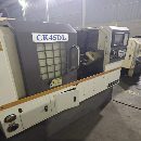 云南精机CK45DL斜轨数控车床，凯恩帝2000系统，6寸卡.