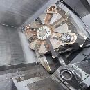 日本津上M08JL5-II数控车床，配8寸千岛液压卡盘加工直.