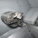 日本津上M08JL5-II数控车床，配8寸千岛液压卡盘加工直.